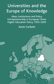 Universities and the Europe of knowledge by Anne Corbett