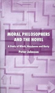 Moral philosophers and the novel by Johnson, Peter