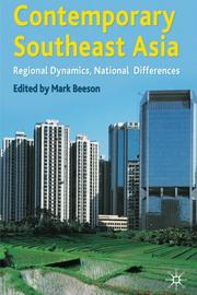 Cover of: Contemporary Southeast Asia by Mark Beeson, Mark Beeson