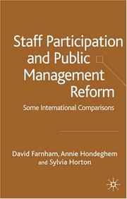 Cover of: Staff Participation and Public Management Reform: Some International Comparisons