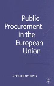 Cover of: Public procurement in the European Union