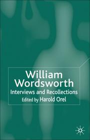 Cover of: William Wordsworth by Harold Orel