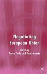 Cover of: Negotiating European Union