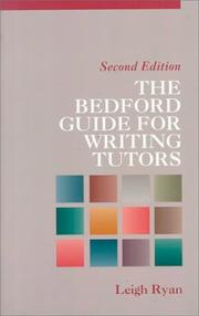 Cover of: The Bedford guide for writing tutors