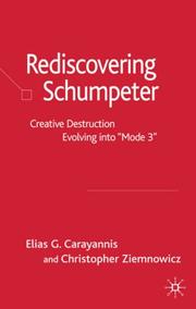 Cover of: Re-Discovering Schumpeter by 