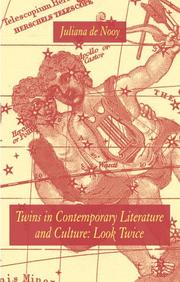Cover of: Twins in contemporary literature and culture: look twice