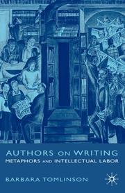 Front cover of Authors on writing by Barbara Tomlinson