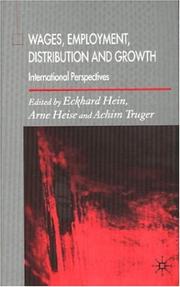 Cover of: Wages, employment, distribution, and growth