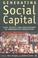 Cover of: Generating Social Capital
