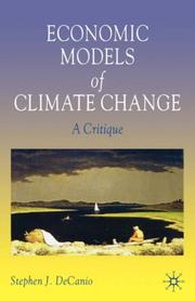 Cover of: Economic Models of Climate Change: A Critique