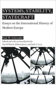 Cover of: Systems, stability, and statecraft: essays on the international history of modern Europe