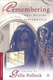 Cover of: Remembering : Oral History Performance (Palgrave Studies in Oral History)