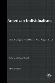 Cover of: American Individualisms by Adrie Kusserow, Adrie Kusserow