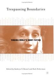 Cover of: Trespassing boundaries: Virginia Woolf's short fiction