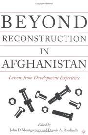 Cover of: Beyond reconstruction in Afghanistan: lessons from development experience