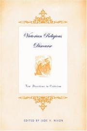 Cover of: Victorian Religious Discourse by Jude V. Nixon