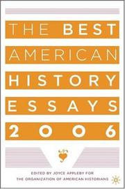 Cover of: OAH's best American history essays of 2006