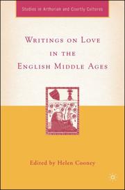 Cover of: Writings on Love in the English Middle Ages (Studies in Arthurian and Courtly Cultures)