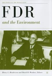 Cover of: FDR and the Environment (The World of the Roosevelts)