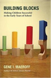 Cover of: Building Blocks: Making Children Successful in the Early Years of School