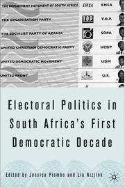 Electoral politics in South Africa by Jessica Piombo