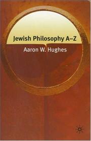 Cover of: Jewish Philosophy A-Z by Aaron Hughes