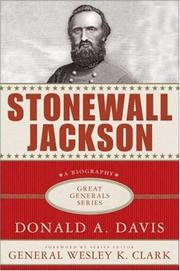 Cover of: Stonewall Jackson (Great Generals)
