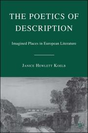 Cover of: The Poetics of Description: Imagined Places in European Literature