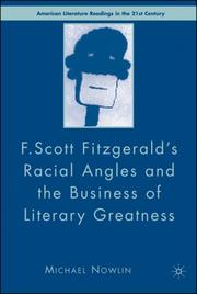 Cover of: F. Scott Fitzgerald's Racial Angles and the Business of Literary Greatness (American Literature Readings in the Twenty-First Century)