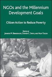 Cover of: NGOs and the Millennium Development Goals by Jennifer Brinkerhoff, Stephen Smith, Hildy Teegen