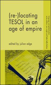 Cover of: (Re-)locating TESOL in an age of empire by edited by Julian Edge.