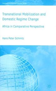 Cover of: Transnational mobilization and domestic regime change by Hans Peter Schmitz