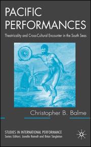 Cover of: Pacific Performances: Theatricality and Cross-Cultural Encounter in the South Seas (Studies in International Performace)