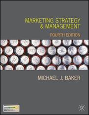 Cover of: Marketing Strategy and Management: Second Edition