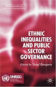 Cover of: Ethnic inequalities and public sector governance