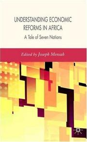 Cover of: Understanding Economic Reforms in Africa: A Tale of Seven Nations