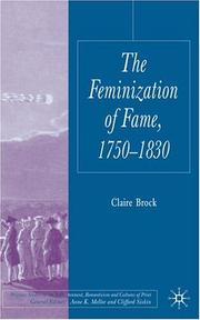Cover of: The Feminization of Fame 1750-1830 (Palgrave Studies in the Enlightenment, Romanticism and the Cultures of Print)