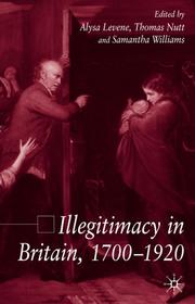 Cover of: Illegitimacy in Britain, 1700-1920 by 