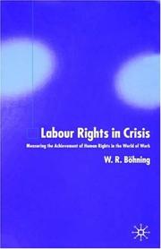 Cover of: Labour rights in crisis: measuring the achievement of human rights in the world of work