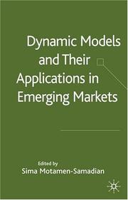 Cover of: Dynamic models and their applications in emerging markets