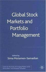 Cover of: Global stock markets and portfolio management