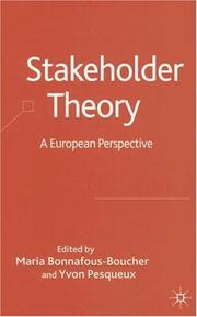 Cover of: Stakeholder theory by edited by Maria Bonnafous-Boucher and Yvon Pesqueux.