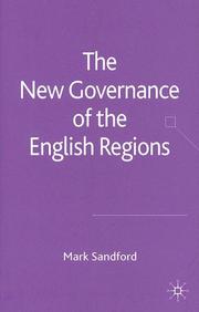 Cover of: The New Governance of the English Regions: Mark Sandford