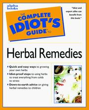 Cover of: The complete idiot's guide to herbal remedies