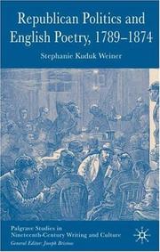 Cover of: Republican Politics and English Poetry, 1789-1874 (Palgrave Studies in Nineteenth-Century Writing and Culture)