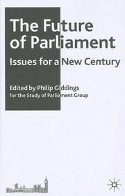 Cover of: The future of Parliament: issues for a new century