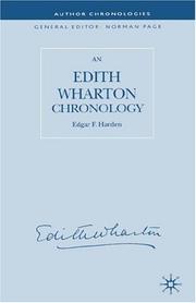 Cover of: An Edith Wharton chronology