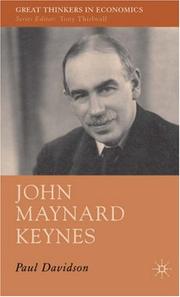 Cover of: John Maynard Keynes (Great Thinkers in Economics)