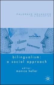 Cover of: Bilingualism: A Social Approach (Palgrave Advances)