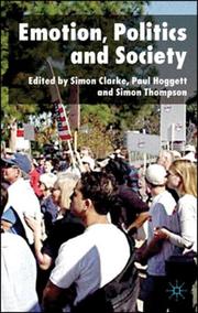 Cover of: Emotion, politics and society